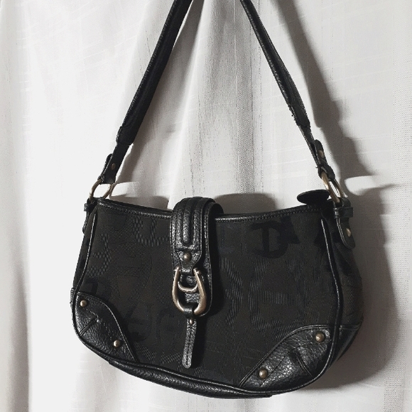 Vintage Etienne AignerJacquard Logo Canvas Structured Shoulderbag - Picture 2 of 7